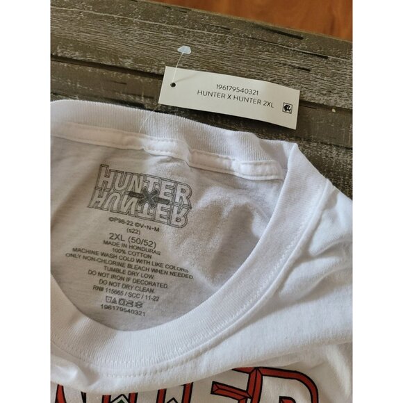 Hunter X Hunter T-Shirt Men’s Size 2XL Anime White Short Sleeve XXL New - Picture 4 of 6